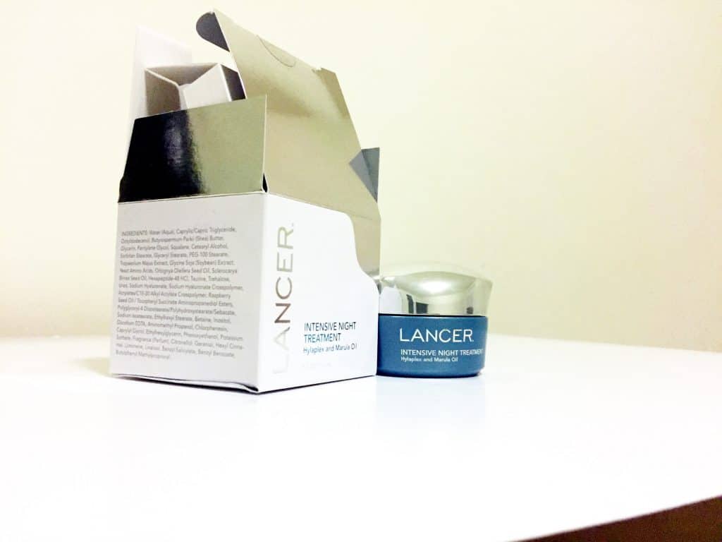 Lancer facial cream treatment